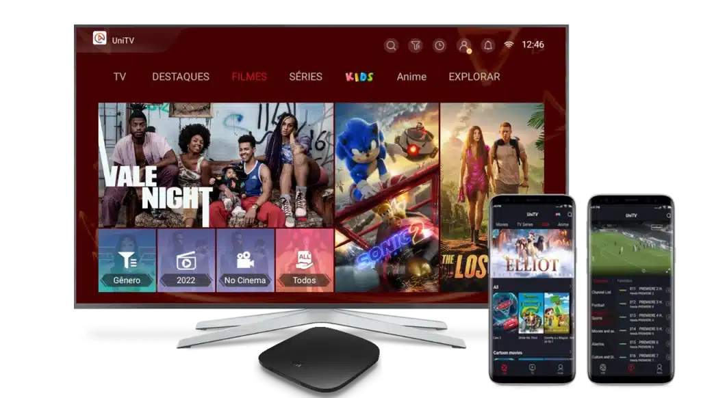 Dispositivos compatíveis — Smart TV, celular, tablet e PC